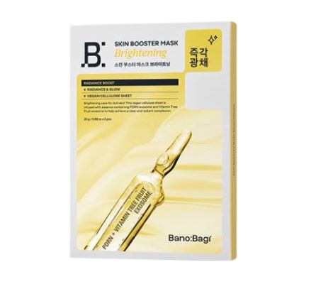 SKIN BOOSTER MASK BRIGHTENING l Kirkastava korealainen kangasnaamio l Bano:Bagi
