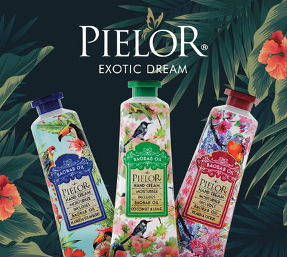 EXOTIC DREAM HAND CREAM l Makean tuoksuiset, nopeasti imeytyvät käsivoiteet l Pielor