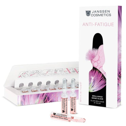 BRILLIANCE SHINE ELIXIR (anti-fatique) l Väsymystä korjaava ja kosteuttava ampulli väsyneelle iholle l Janssen Cosmetics