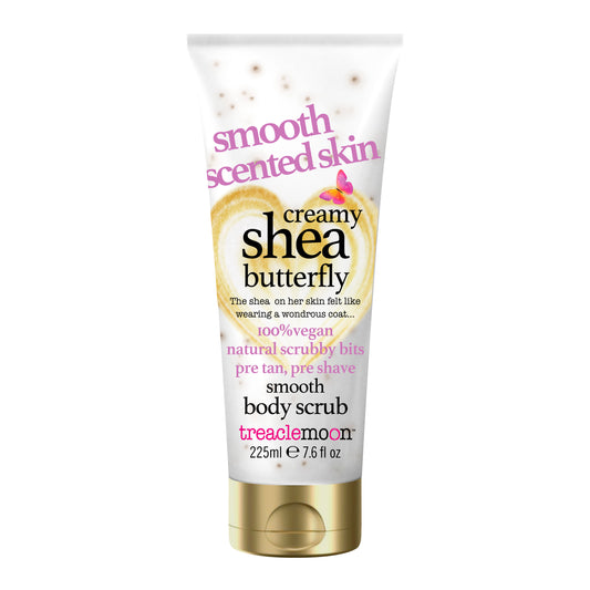CREAMY SHEA BUTTERFLY BODY SCRUB - Sheavoin tuoksuinen vartalokuorinta l Treaclemoon