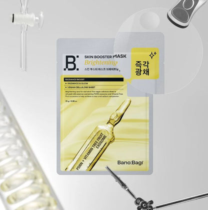 SKIN BOOSTER MASK BRIGHTENING l Kirkastava korealainen kangasnaamio l Bano:Bagi