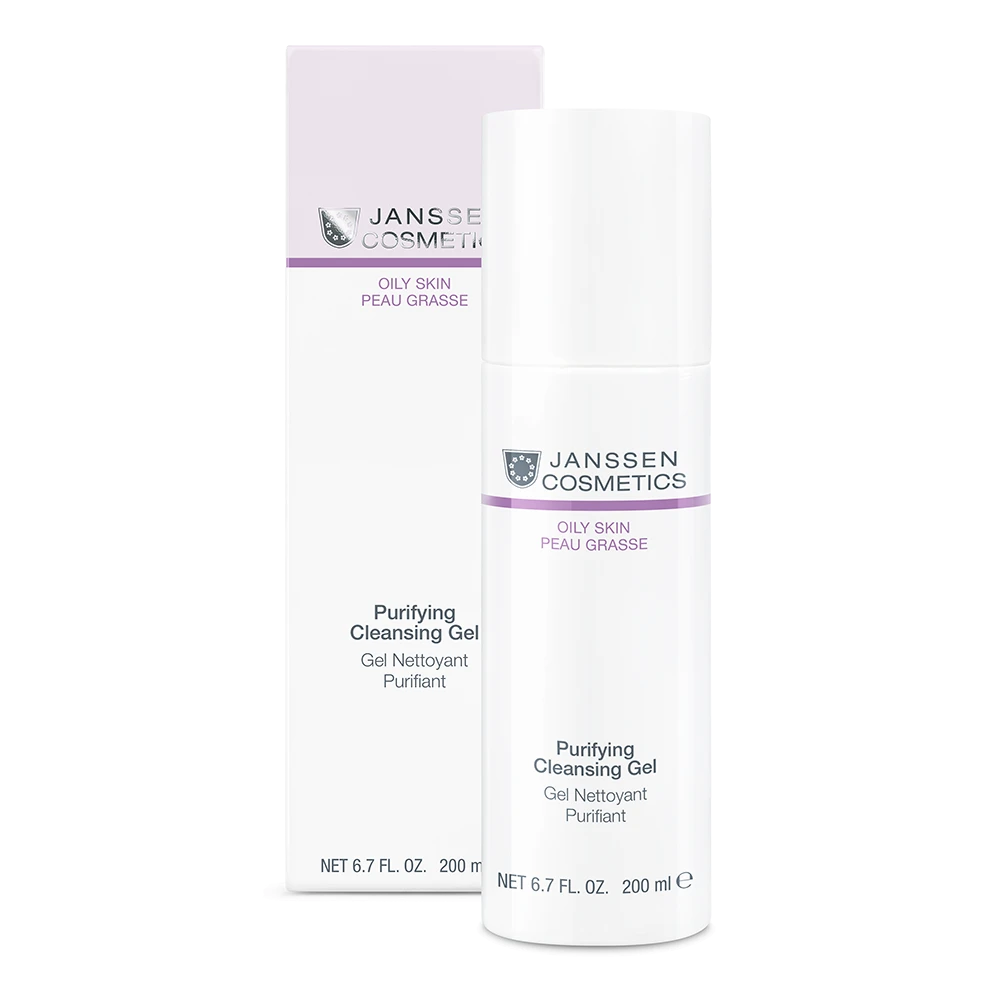 PURIFYING CLEANSING GEL l Puhdistusgeeli rasvoittuvalle pintakuivalle iholle l Janssen Cosmetics