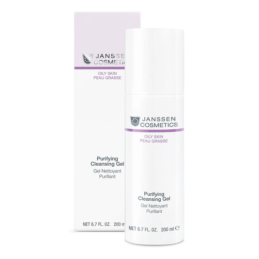 PURIFYING CLEANSING GEL l Puhdistusgeeli rasvoittuvalle pintakuivalle iholle l Janssen Cosmetics