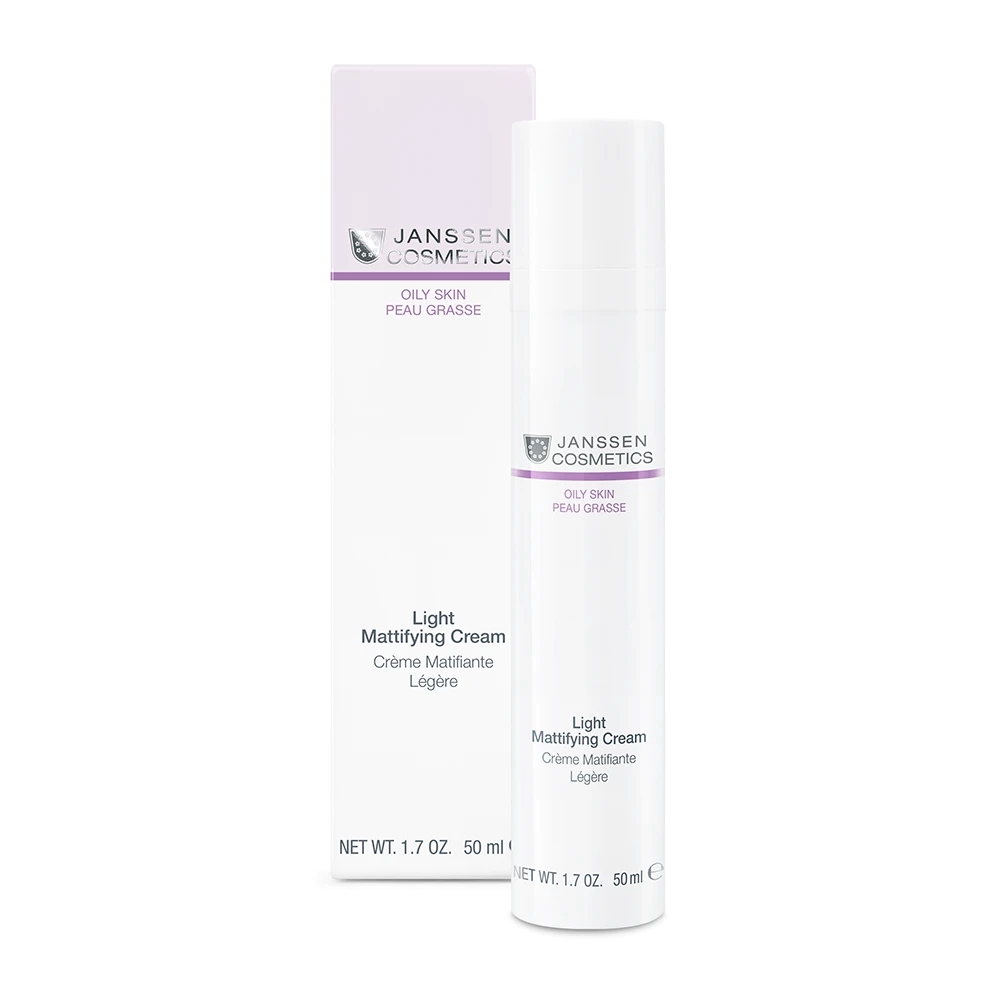 LIGHT MATTIFYING CREAM l Mattapinnan tuova hoitovoide rasvoittuvalle iholle l Janssen Cosmetics