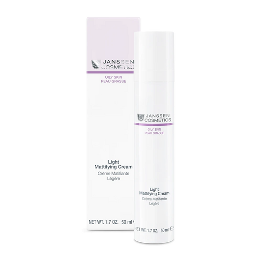 LIGHT MATTIFYING CREAM l Mattapinnan tuova hoitovoide rasvoittuvalle iholle l Janssen Cosmetics