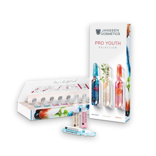 PRO YOUTH SELECTION l Aktivoiva ja kiinteyttävä antiage tehokuuri l Janssen Cosmetics