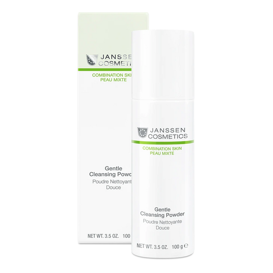 GENTLE CLEANSING POWDER l Mattapinnan jättävä puhdistuspulveri sekaiholle l Janssen Cosmetics