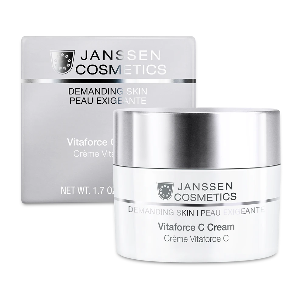 VITAFORCE C CREAM l Ravitseva antioksidanttinen C-vitamiinivoide ikääntyvälle iholle l Janssen Cosmetics