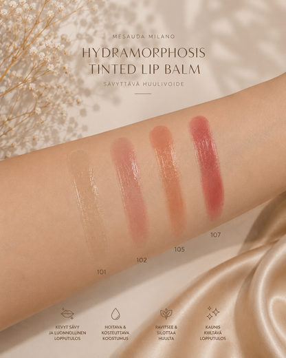 HYDRAMORPHOSIS TINTED LIP BALM l Luonnollinen, sävyttävä huulivoide l Mesauda Milano