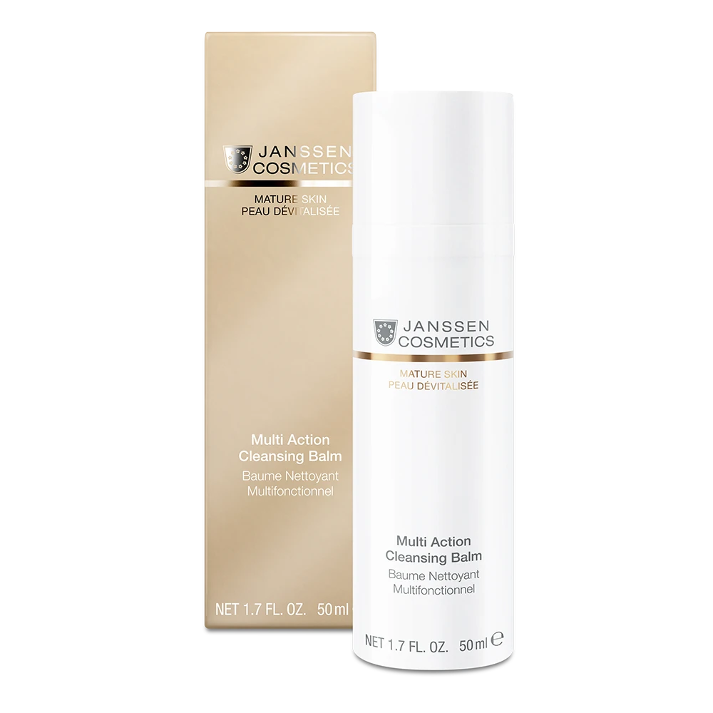 MULTI ACTION CLEANSING BALM l Ravitseva puhdistusbalmi kuivalle iholle l Janssen Cosmetics