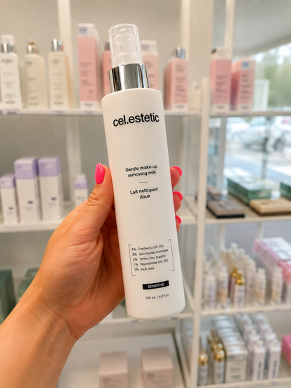 GENTLE MAKE-UP REMOVING MILK l Hellävarainen puhdistusmaito kuivalle & herkälle iholle l Celestetic