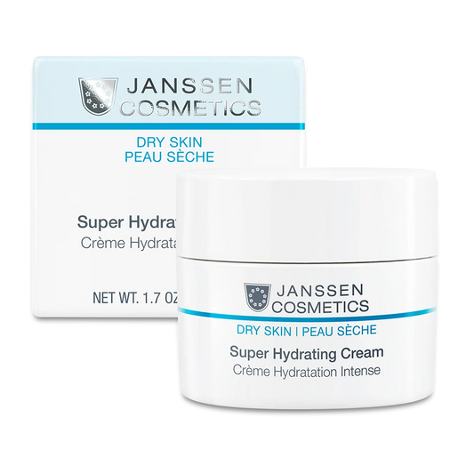 SUPER HYDRATING CREAM l Nopeasti imeytyvä kosteuttava voide kuivalle ja kosteusköyhälle iholle l Janssen Cosmetics