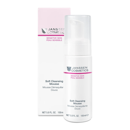 SOFT CLEANSING MOUSSE l Pehmeä puhdistusmousse herkälle iholle l Janssen Cosmetics