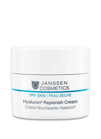 HYALURON3 REPLENISH CREAM l Tehokosteuttava hyaluronivoide erittäin kuivalle & lipidiköyhälle iholle l Janssen Cosmetics