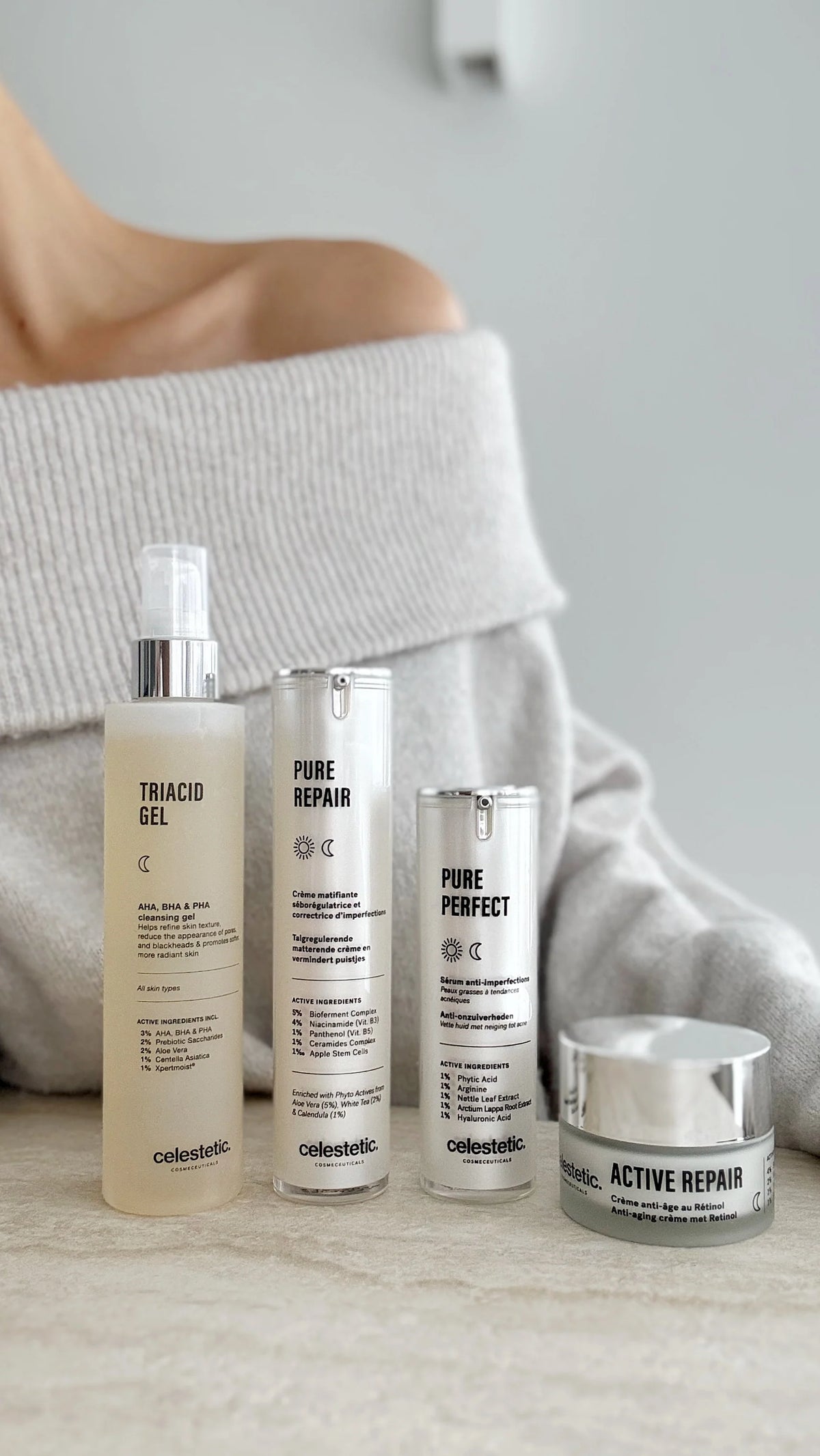 ACNE ROUTINE l Tuotepaketti epäpuhtaalle iholle l Celestetic